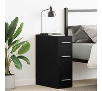 Walplus Apothecary Cabinet Black Oak 20 X 45.5 X 60 Cm Engineered Wood