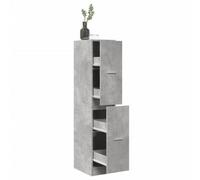Walplus Apothecary Cabinet Concrete Grey 30X41X144.5 Cm Engineered Wood