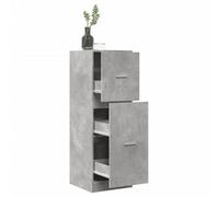 Walplus Apothecary Cabinet Concrete Grey 40X41X118 Cm Engineered Wood