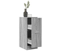 Walplus Apothecary Cabinet Grey Sonoma 30X41X77.5 Cm Engineered Wood