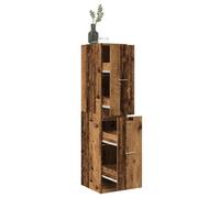 Walplus Apothecary Cabinet Old Wood 30X41X144.5 Cm Engineered Wood