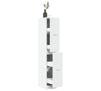 Walplus Apothecary Cabinet White 30X41X174.5 Cm Engineered Wood