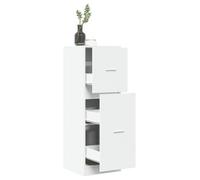 Walplus Apothecary Cabinet White 40X41X118 Cm Engineered Wood