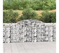 Walplus Arched Gabion Basket 300X30X100/120 Cm Galvanised Iron