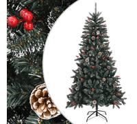 Walplus Artificial Christmas Tree With Stand Green 180 Cm Pvc