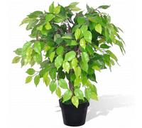 Walplus Artificial Dwarf Ficus With Pot 60 Cm
