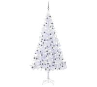 Walplus Artificial Pre-Lit Christmas Tree Decor With Ball Set L 240 Cm White