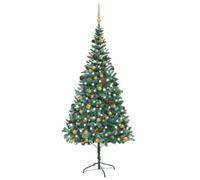 Walplus Artificial Pre-Lit Christmas Tree With Ball Set&pinecones 210 Cm