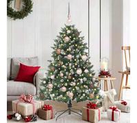 Walplus Artificialchristmastree With Led Strip Lights Green 120Cm Pvc