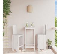 Walplus Bar Stools 2 Pcs White 40X42X120 Cm Solid Wood Pine