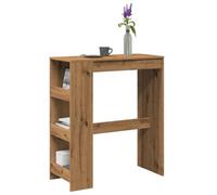 Walplus Bar Table With Racks Artisan Oak 90X40X103.5 Cm Engineered Wood