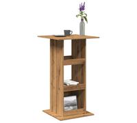 Walplus Bar Table With Storage Artisan Oak 60X60X102 Cm Engineered Wood