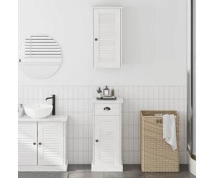 Walplus Bathroom Furniture Set With Drawer Vigo 2 Pcs Brown And White