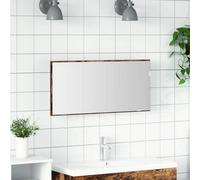 Walplus Bathroom Mirror Brown 80 X 8.5 X 37 Cm Engineered Wood