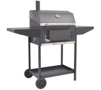 Walplus Bbq Charcoal Smoker With Bottom Shelf Black