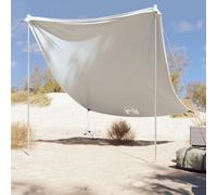 Walplus Beach Canopy With Sand Anchors Grey 214X236 Cm