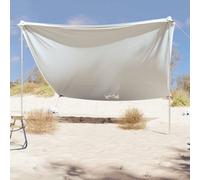 Walplus Beach Canopy With Sand Anchors Grey 304X300 Cm