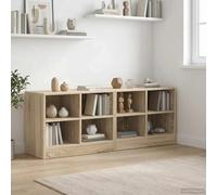 Walplus Bed Cabinet 2 Pcs Sonoma Oak 66 X 33 X 48 Cm Engineered Wood