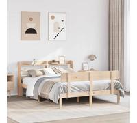 Walplus Bed Frame Without Mattress 160X200 Cm Solid Wood Pine