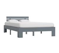 Walplus Bed Frame Without Mattress Grey Solid Pine Wood 120X200 Cm