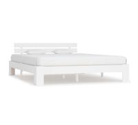 Walplus Bed Frame Without Mattress White 180X200Cm Solid Wood Pine