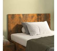 Walplus Bed Headboard Smoked Oak 120X1.5X80 Cm Engineered Wood