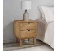 Walplus Bedside Cabinet Otta 45X39X57 Cm Solid Wood Pine