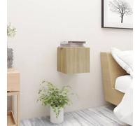 Walplus Bedside Cabinet Sonoma Oak 30.5X30X30 Cm Engineered Wood