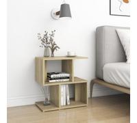 Walplus Bedside Cabinet Sonoma Oak 50X30X51.5 Cm Engineered Wood
