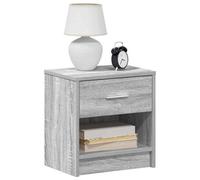 Walplus Bedside Cabinets 2 Pcs With Drawer Grey Sonoma 39X28X41 Cm