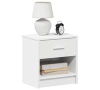 Walplus Bedside Cabinets 2 Pcs With Drawer White 39X28X41 Cm