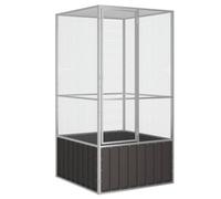 Walplus Bird Cage Anthracite 111X107X211.5 Cm Galvanised Steel