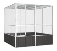 Walplus Bird Cage Anthracite 213.5X217.5X211.5 Cm Galvanised Steel