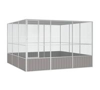 Walplus Bird Cage Grey 302.5X324.5X211.5 Cm Galvanised Steel