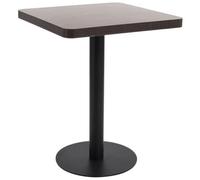 Walplus Bistro Table Dark Brown 60X60 Cm Mdf