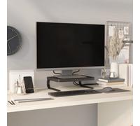 Walplus Black Monitor Stand, 37 X 28 X 11.5 Cm, Practical Desk Riser