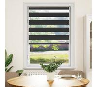 Walplus Black Zebra Blind 100 X 175 Cm With Mounting Accessories