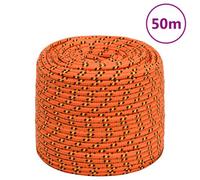 Walplus Boat Rope Orange 8 mm 50 M Polypropylene