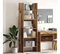Walplus Book Cabinet Old Wood 60 X 35 X 180 Cm Engineered Wood
