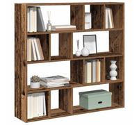 Walplus Book Cabinet Room Divider Old Wood 105X24X102 Cm
