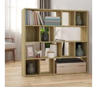 Walplus Book Cabinet/room Divider Sonoma Oak 105X24X102 Cm