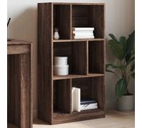 Walplus Bookcase Brown Oak 57X28.5X107.5 Cm Engineered Wood