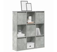 Walplus Bookcase Concrete Grey 89X24X101.5 Cm Engineered Wood