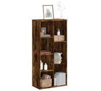 Walplus Bookcase Smoked Oak 50X25X105 Cm Engineered Wood