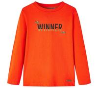 Walplus Bright Orange Kids Long Sleeve T Shirt Size 116 Age 5 To 6 Years With Winner Logo