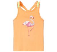 Walplus Bright Orange Kids Tank Top Size 116 Soft Cotton Playtime Tee