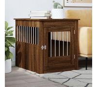 Walplus Brown Oak Dog Crate Furniture 64.5X80X71 Cm Engineered Wood