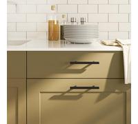 Walplus Cabinet Handles 10 Pcs Black 96 mm Stainless Steel