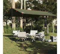 Walplus Camping Tarp Olive Green 406X306 Cm Waterproof