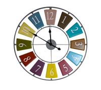 Walplus Candy Colourful Skeleton Wall Clock - 68Cm/27In Modern Kitchen Wall Clock For Bedroom, Office, And Home Décor